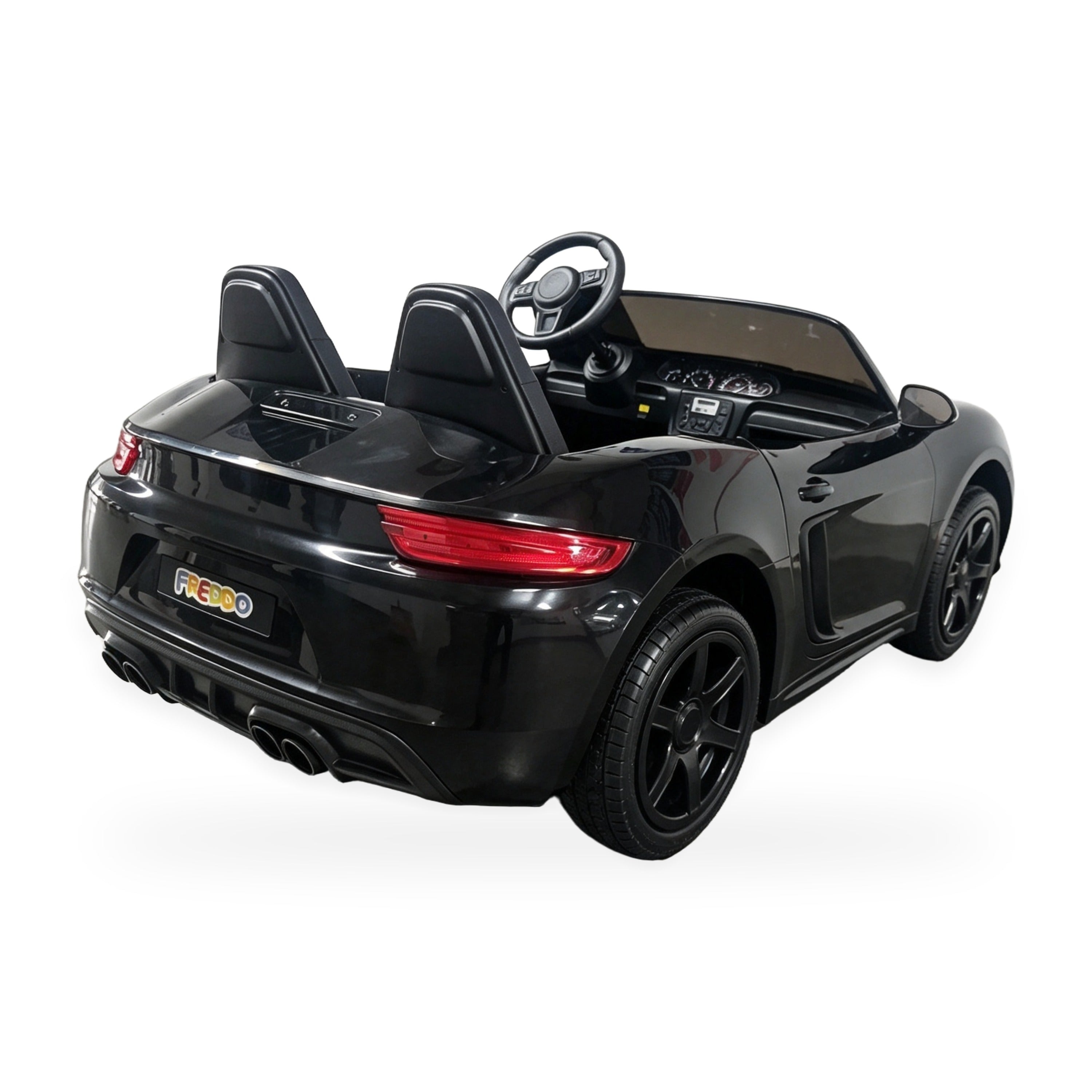 24V Freddo Viper XXL 2-Seater Ride-On Car for Kids & Adults with Brushless Motor - Black