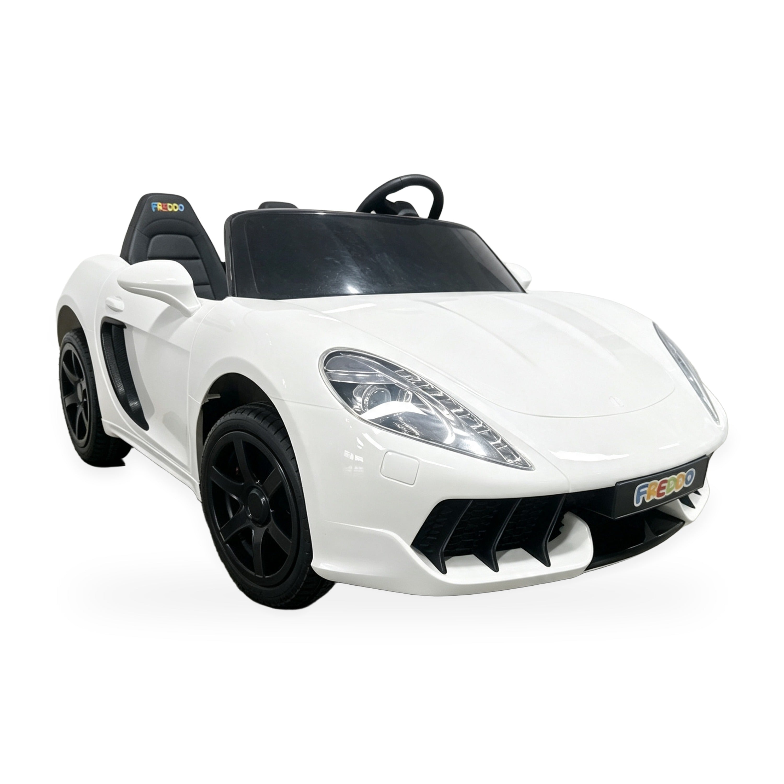 24V Freddo Viper XXL 2-Seater Ride-On Car for Kids & Adults with Brushless Motor - White