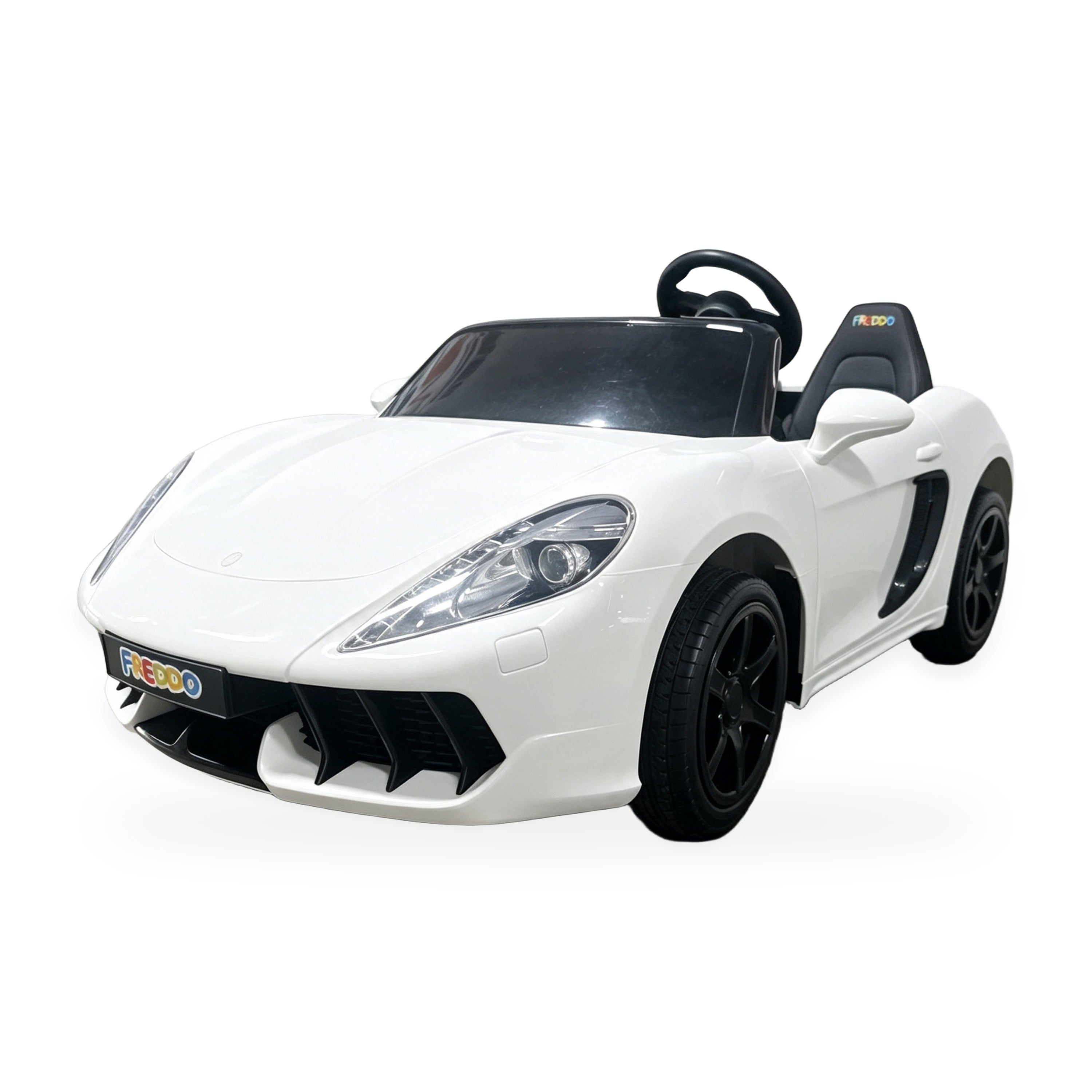 24V Freddo Viper XXL 2-Seater Ride-On Car for Kids & Adults with Brushless Motor - White