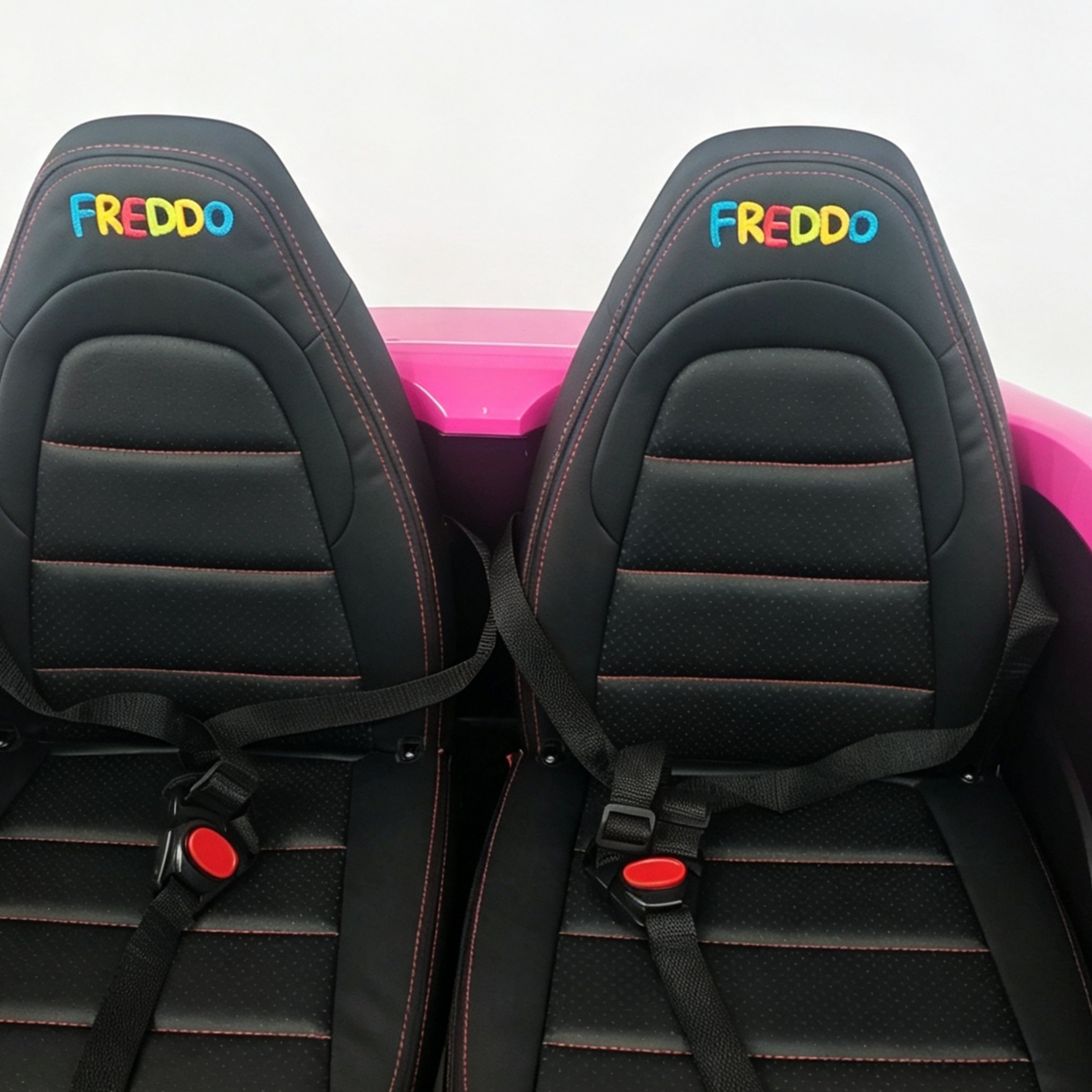 24V Freddo Viper XXL 2-Seater Ride-On Car for Kids & Adults with Brushless Motor - Pink