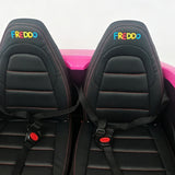 24V Freddo Viper XXL 2-Seater Ride-On Car for Kids & Adults with Brushless Motor - Pink