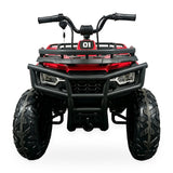 24V Freddo Pioneer Kids Electric ATV with Brushless Motor, Air Tires & Suspension - Red