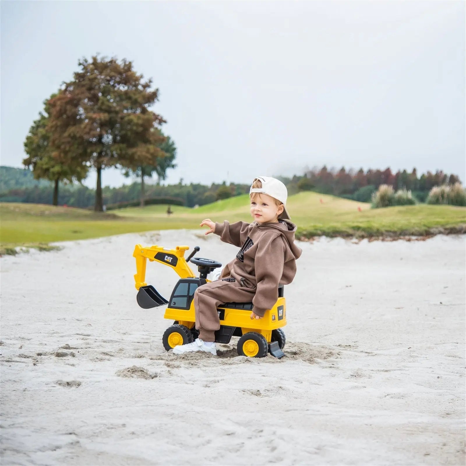 Caterpillar Foot to Floor Ride-On for Toddlers – front view | Freddo Toys Canada