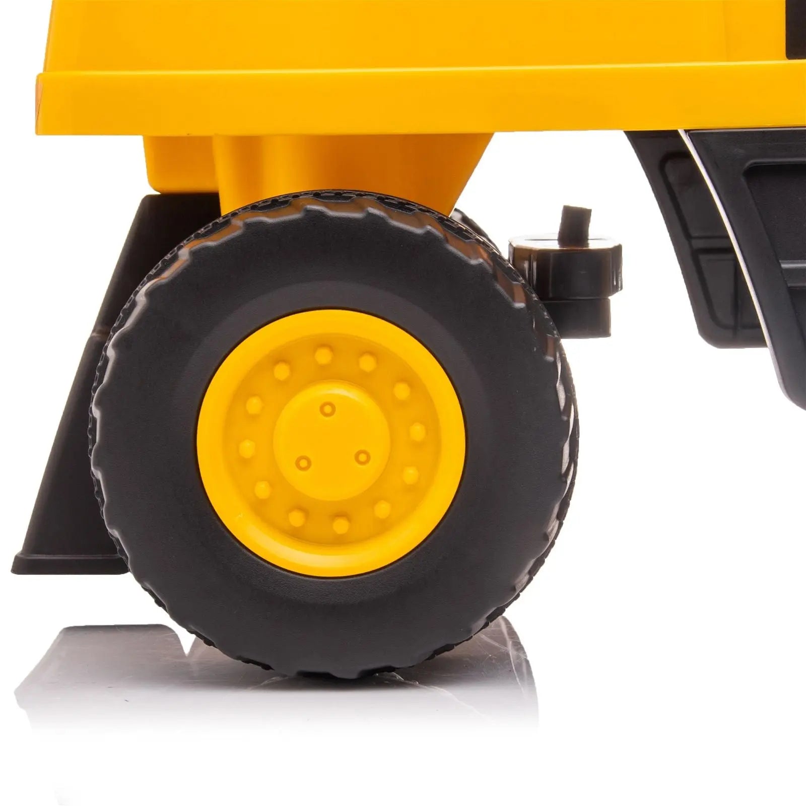 Caterpillar Foot to Floor Ride-On for Toddlers – LED headlights detail | Freddo Toys Canada