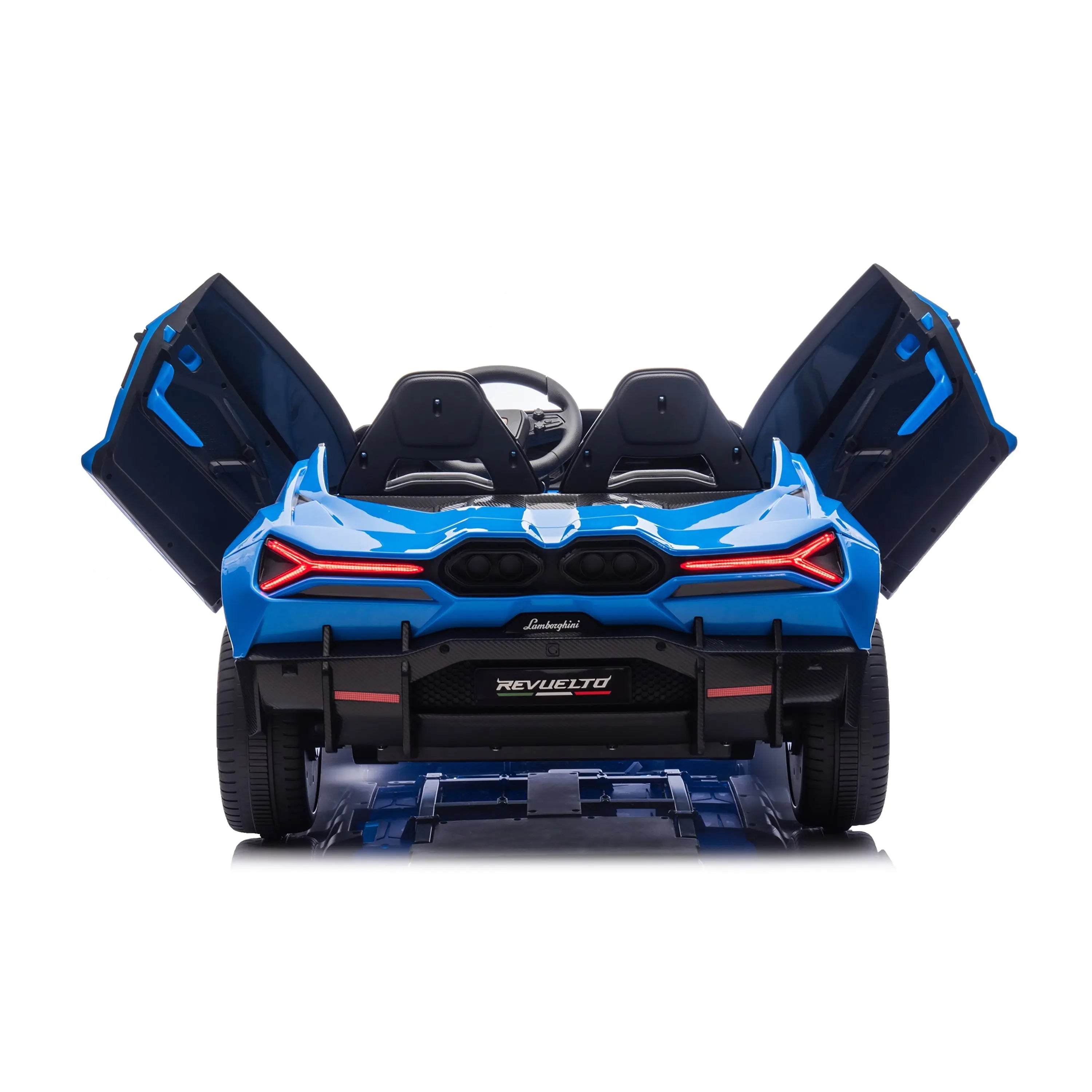 Child riding the Lamborghini Revuelto 24V Ride-on | Freddo Toys Canada