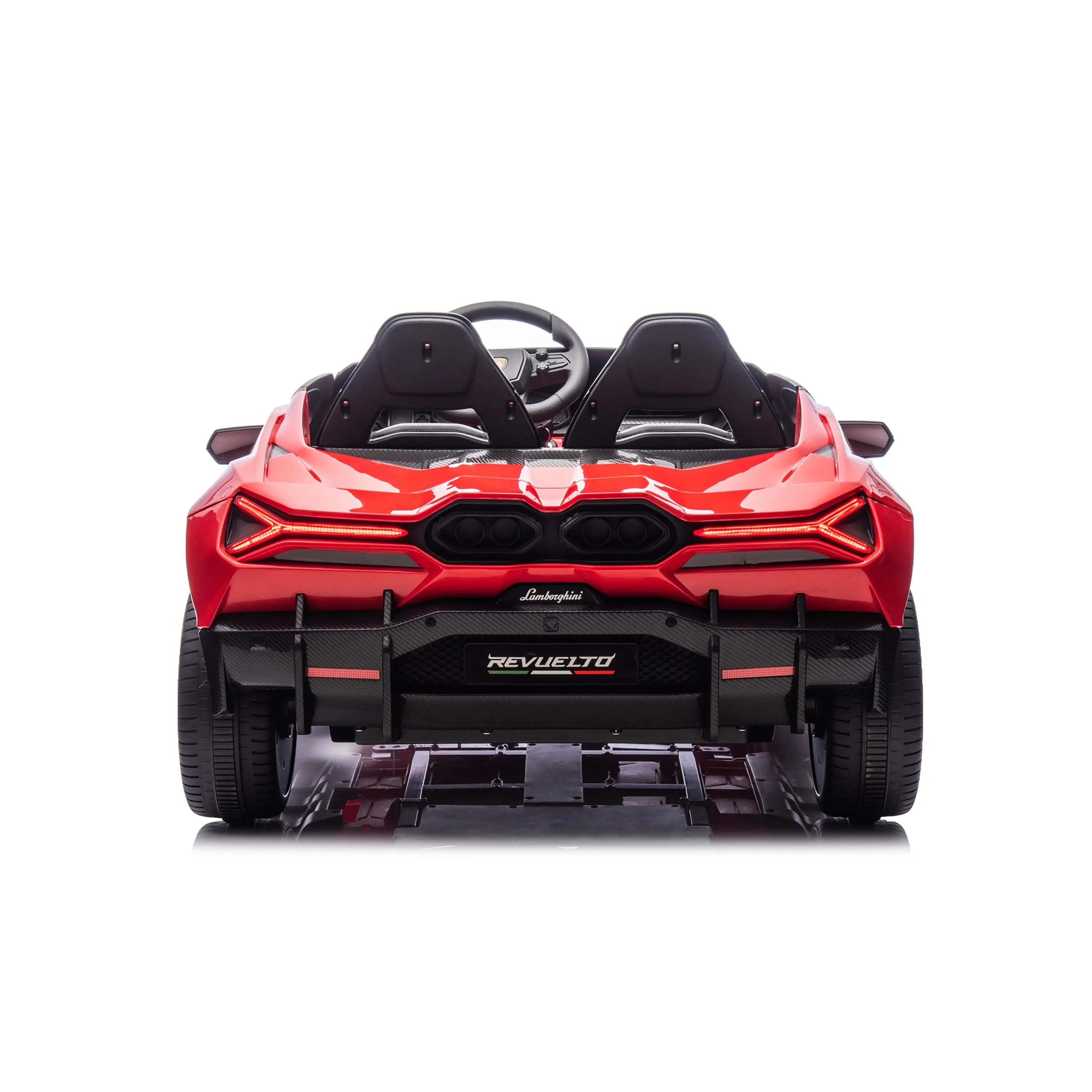 Lamborghini Revuelto 24V Ride-on – rear view | Freddo Toys Canada