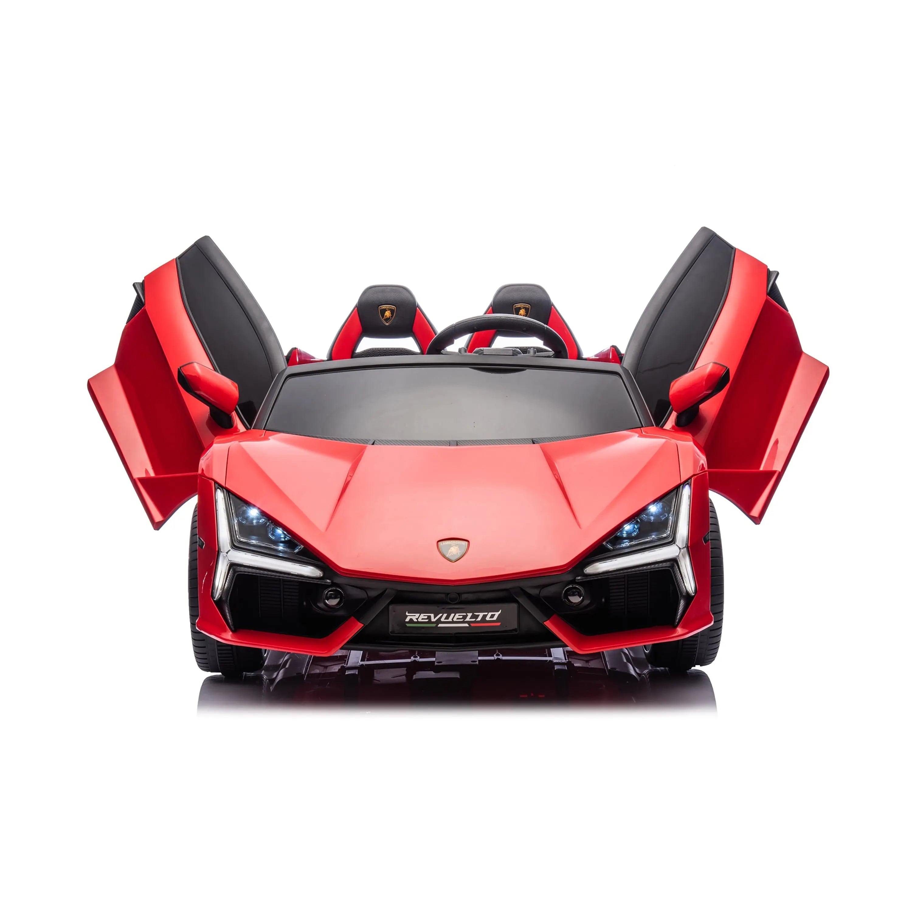 Lamborghini Revuelto 24V Ride-on – front three-quarter view | Freddo Toys Canada