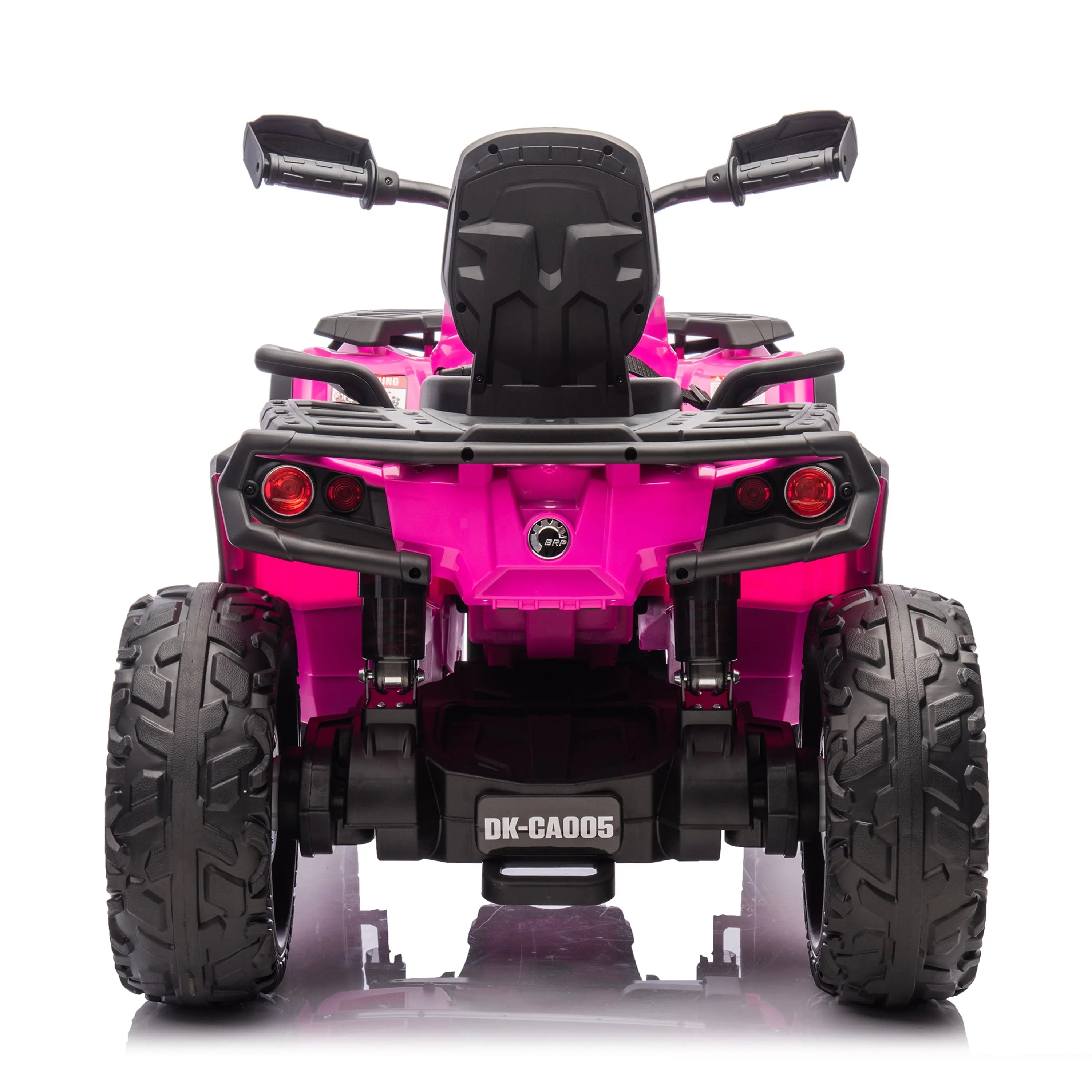 Child riding the Can-Am Outlander 24V Ride on ATV (2) | Freddo Toys Canada