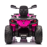 Child riding the Can-Am Outlander 24V Ride on ATV (2) | Freddo Toys Canada