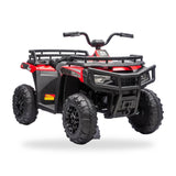 24V Freddo Pioneer Kids Electric ATV with Brushless Motor, Air Tires & Suspension - Red