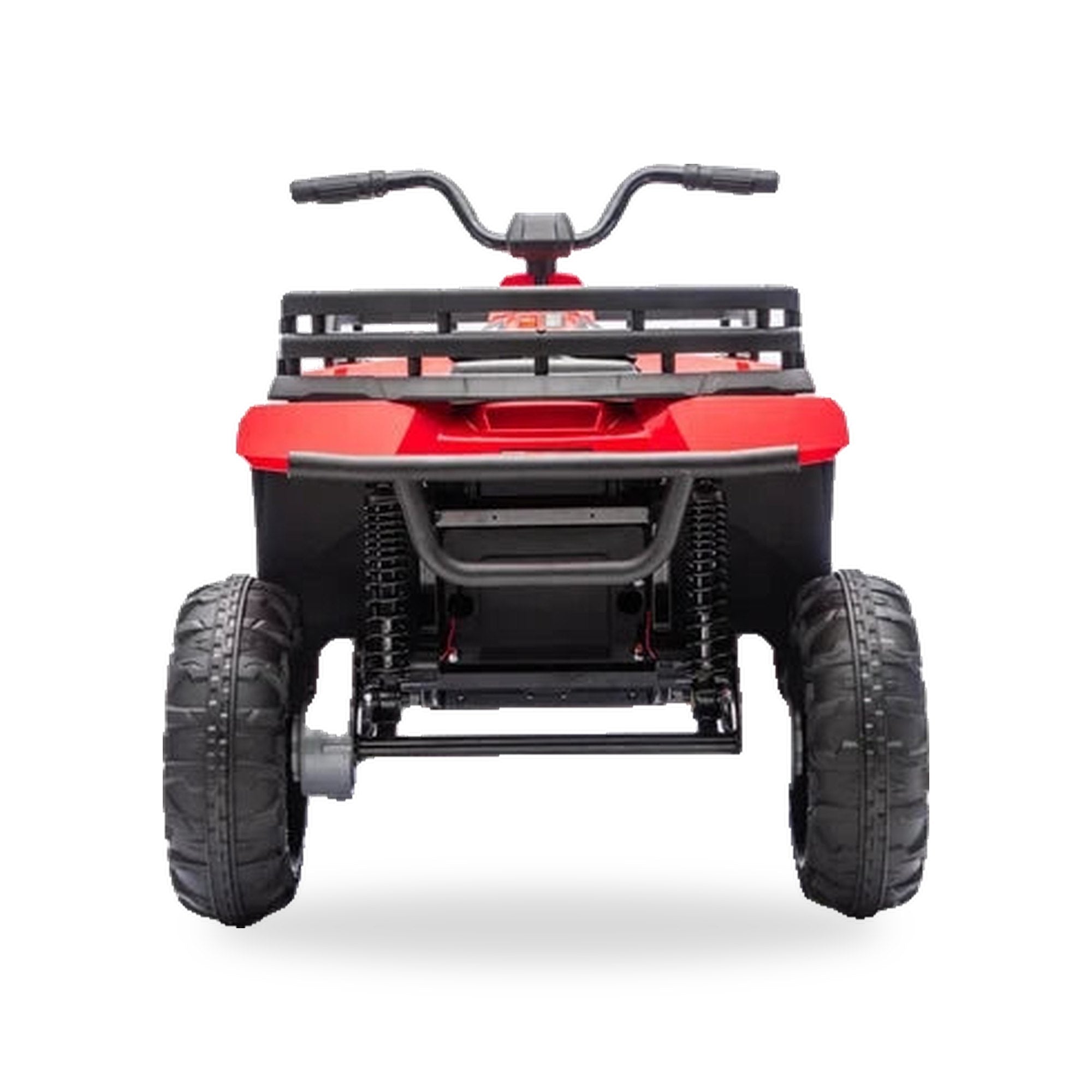 24V Freddo Pioneer Kids Electric ATV with Brushless Motor, Air Tires & Suspension - Red