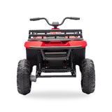 24V Freddo Pioneer Kids Electric ATV with Brushless Motor, Air Tires & Suspension - Red