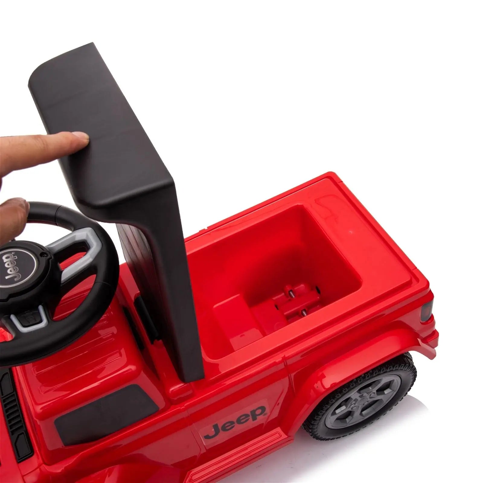 Jeep Rubicon Foot to Floor Ride-On for Toddlers – LED headlights detail | Freddo Toys Canada