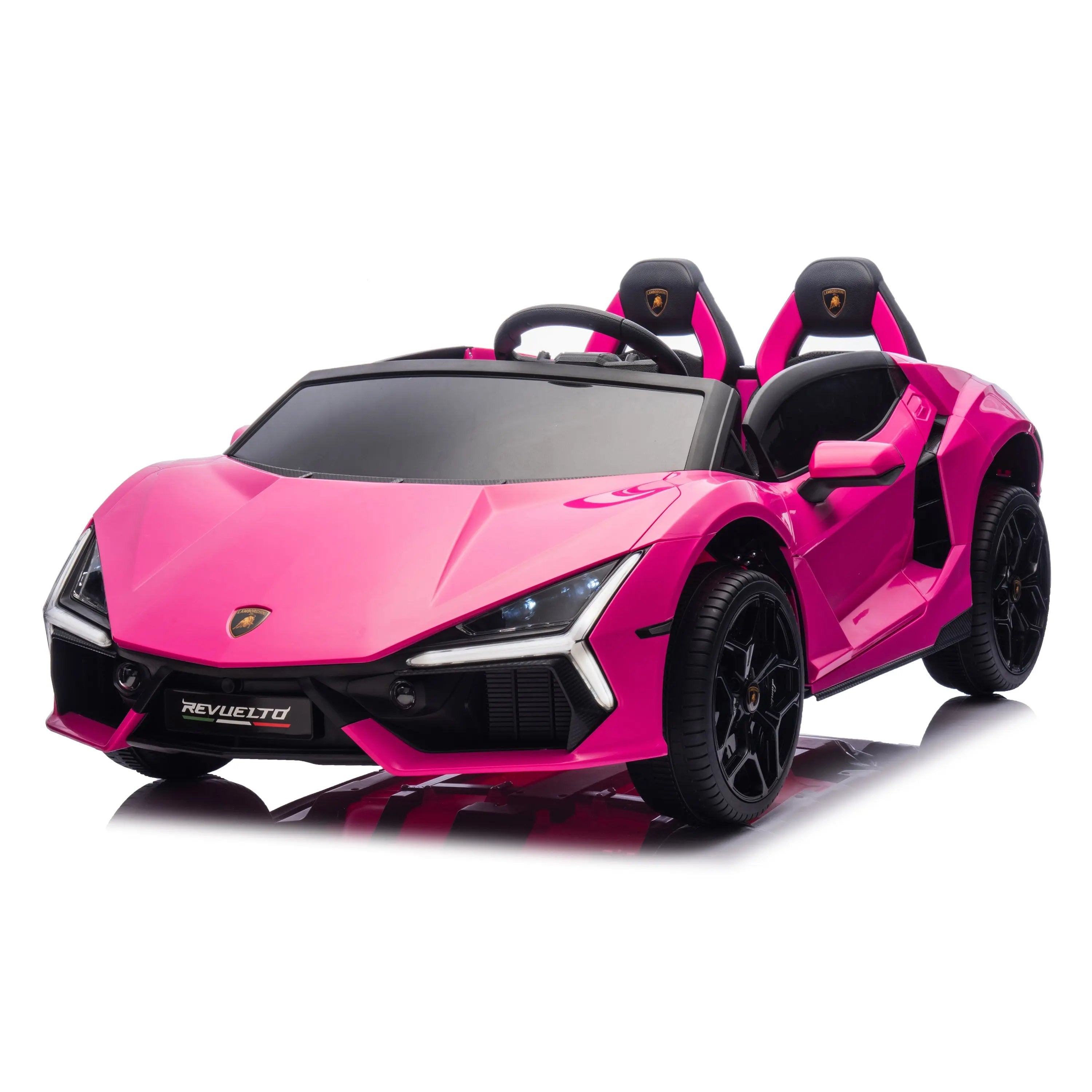 Child riding the Lamborghini Revuelto 24V Ride-on (2) | Freddo Toys Canada