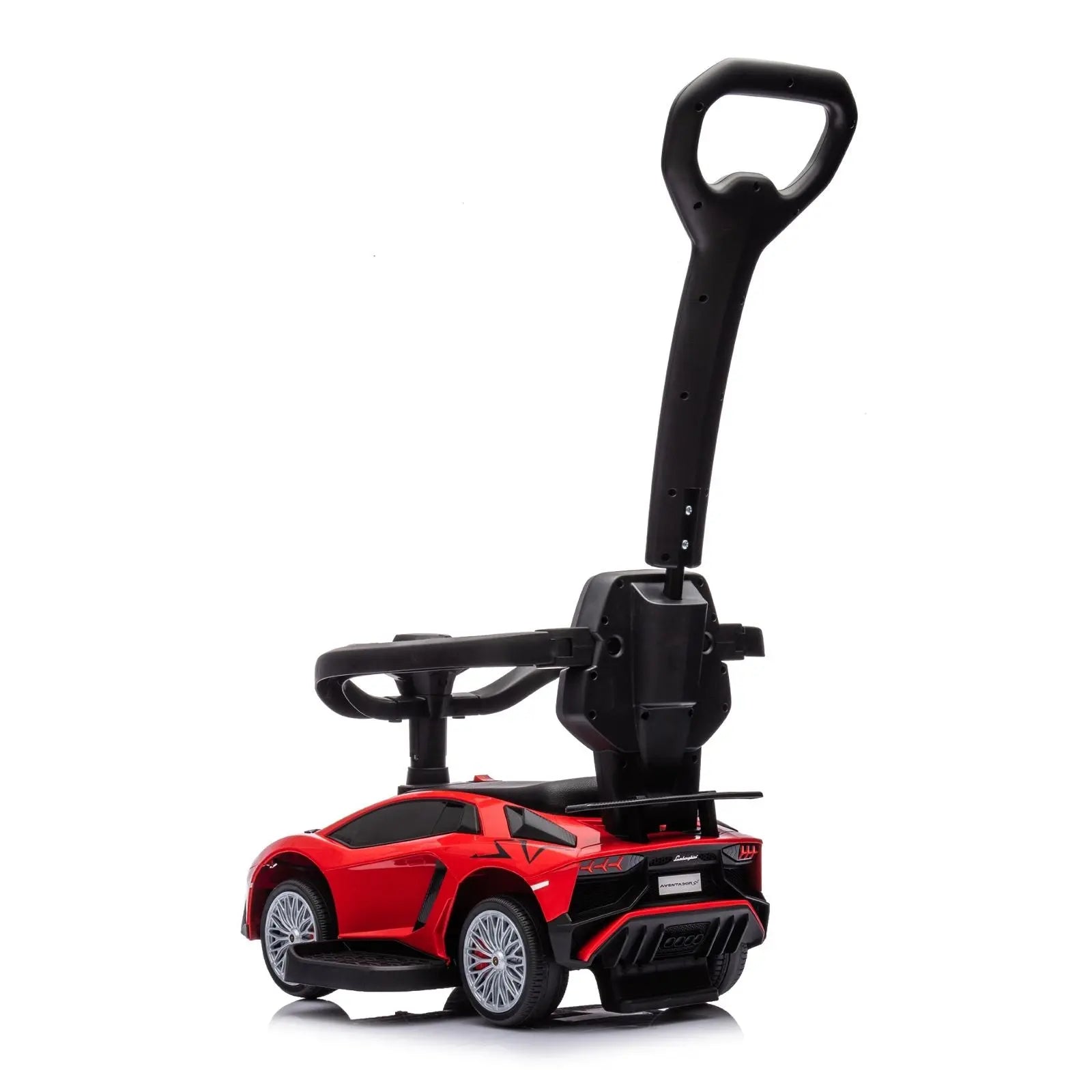 Lamborghini 3-in-1 Kids Push Ride On Toy Car – feature detail | Freddo Toys Canada