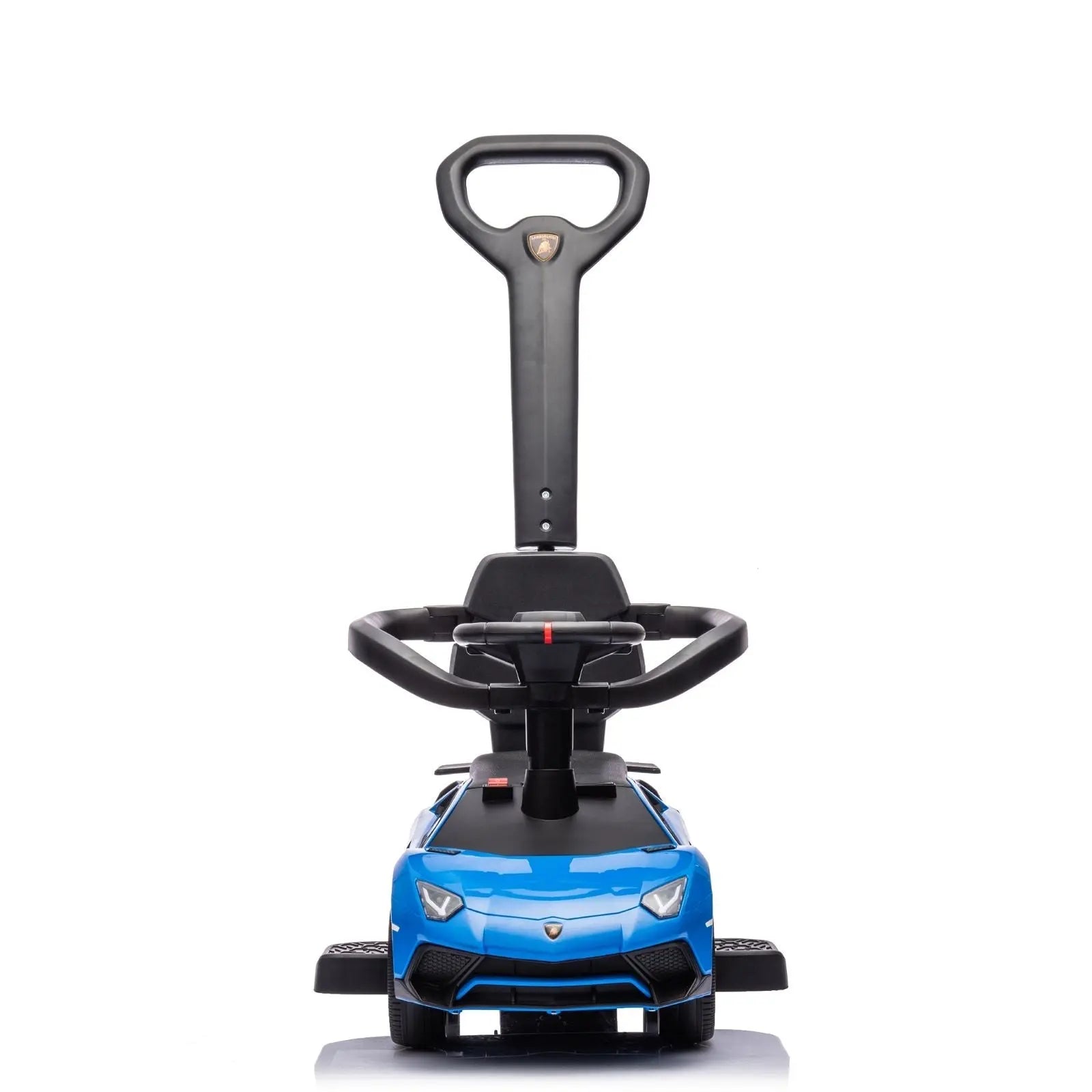 Lamborghini 3-in-1 Kids Push Ride On Toy Car – LED headlights detail | Freddo Toys Canada