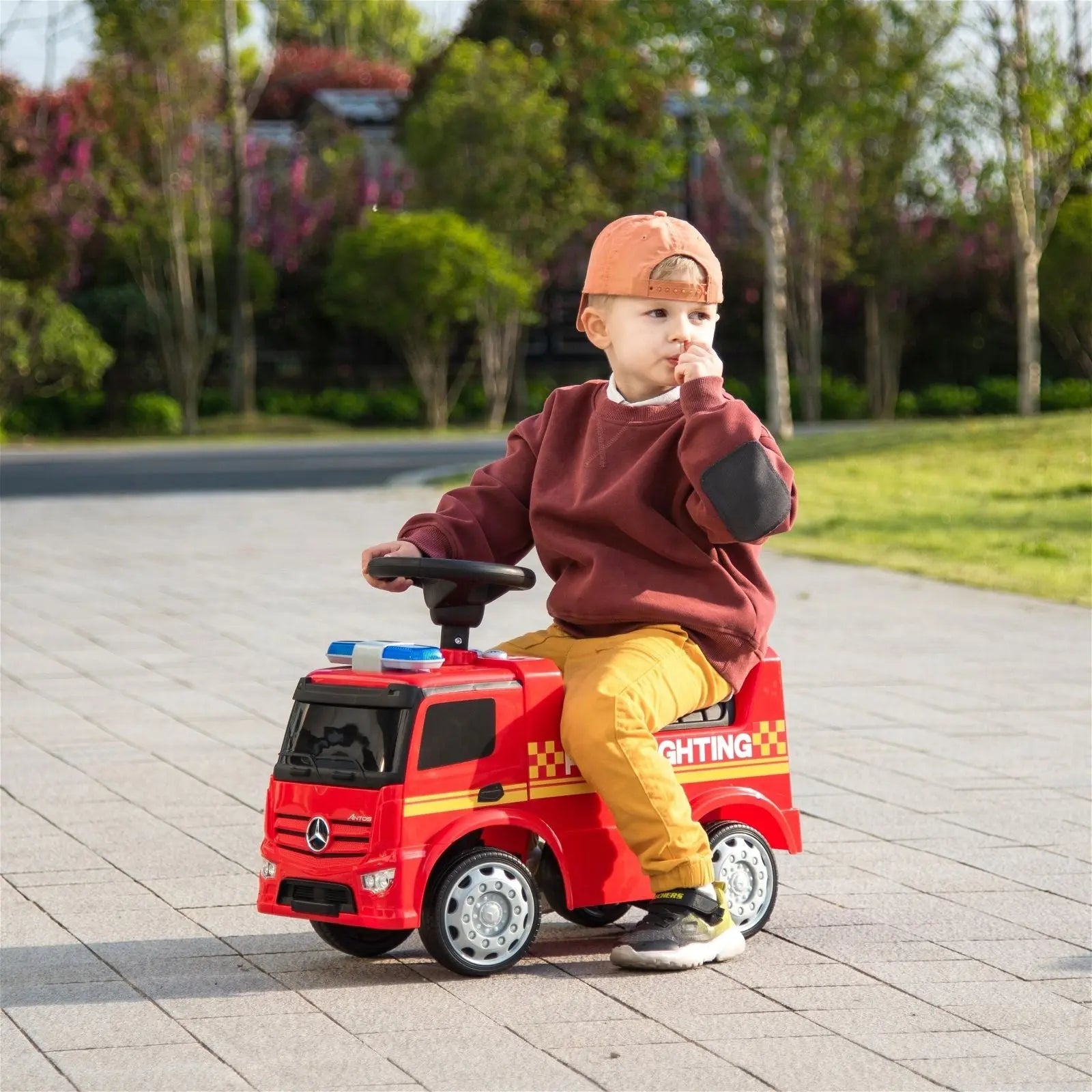 Mercedes Antos Kids' Foot to Floor Ride-On – rear view | Freddo Toys Canada