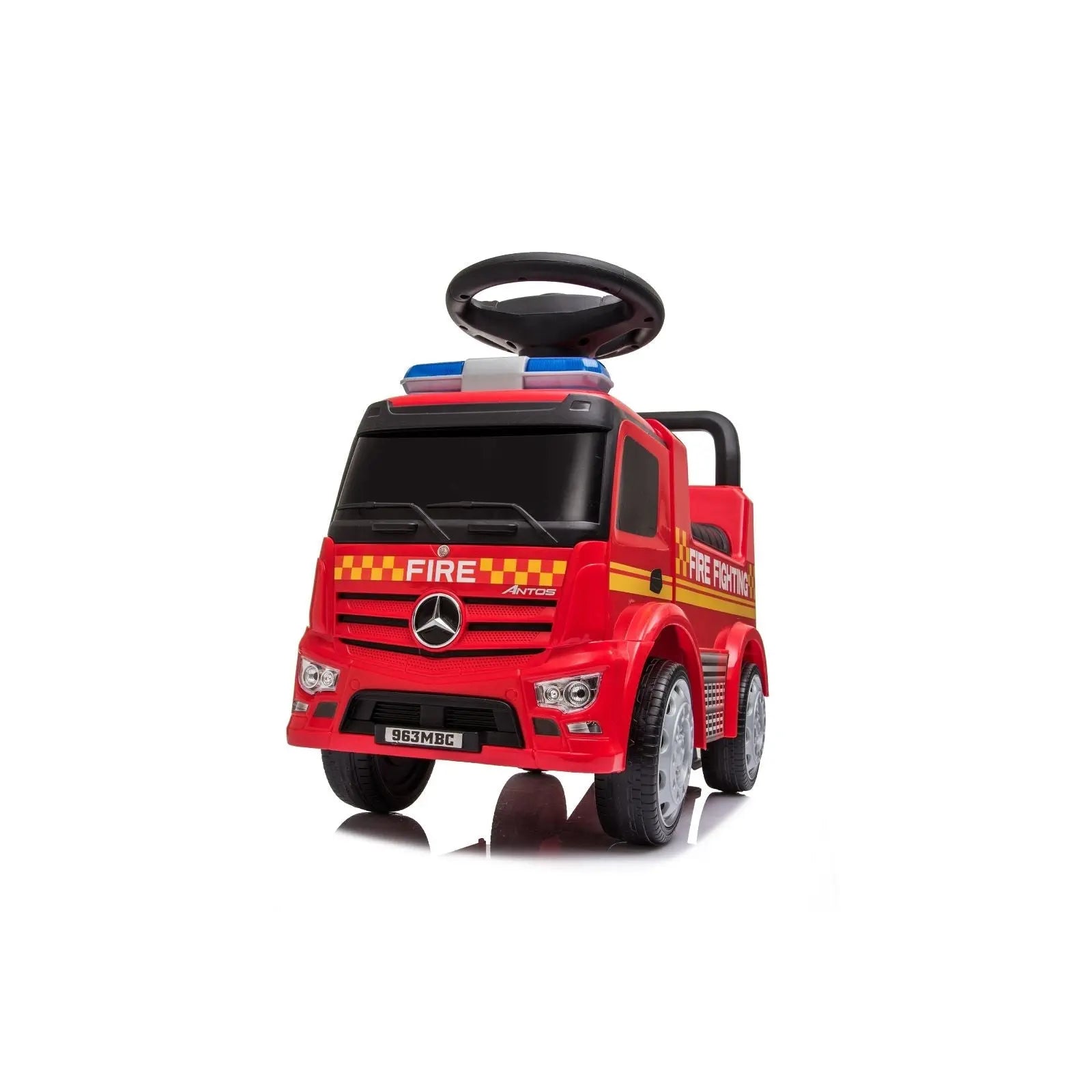 Mercedes Antos Kids' Foot to Floor Ride-On – steering wheel and controls | Freddo Toys Canada