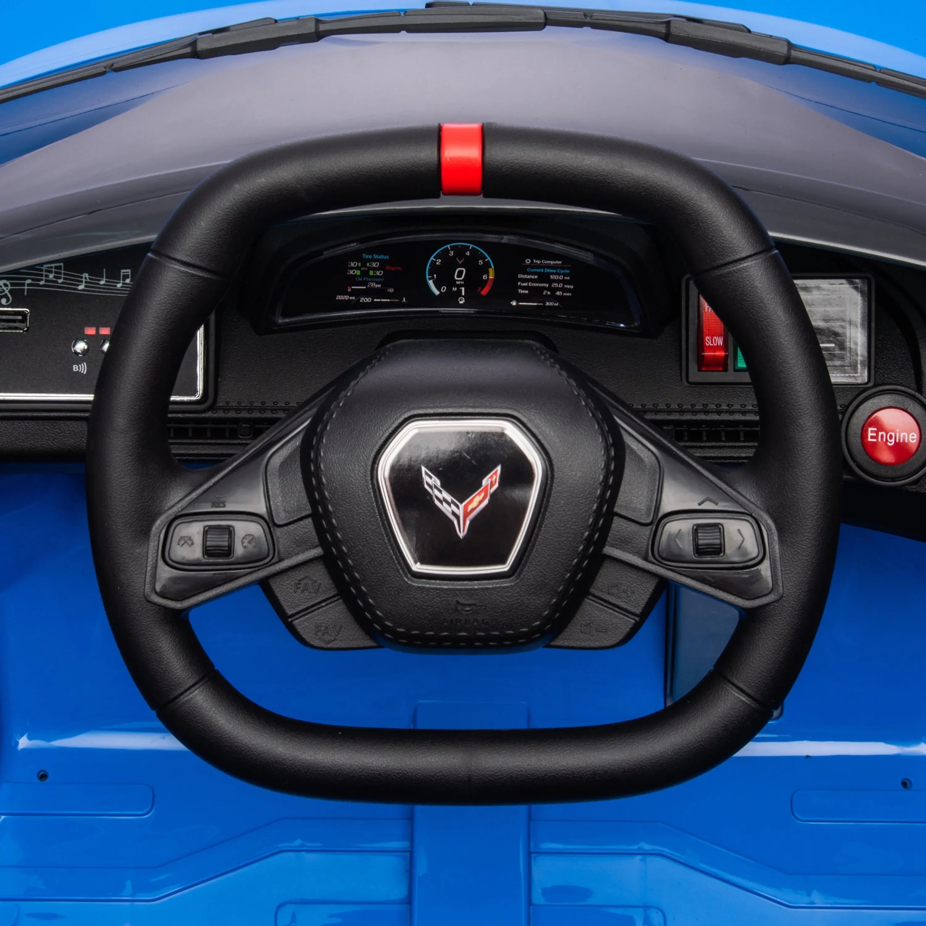 12V Chevrolet Corvette - Compatible Steering Wheel