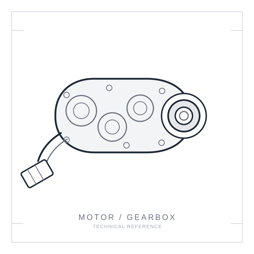 Technical drawing - Motor