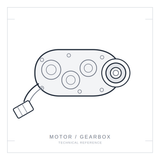 Technical drawing - Motor