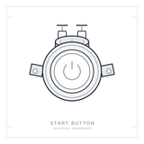 Toyota Land Cruiser FJ40 - Compatible Start Button