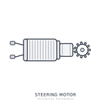 12V CAT Loader - Compatible Steering Motor